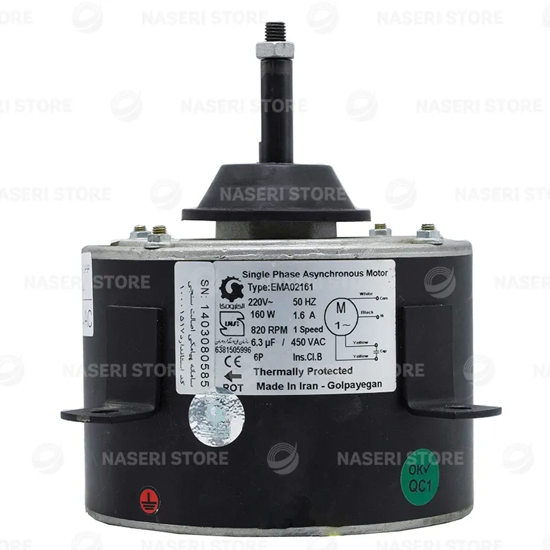 موتور فن کندانسور کولر گازی AC - کد 50 (استوک)