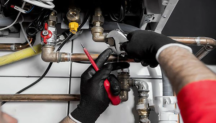 نشتی آب از شیر پرکن پکیج